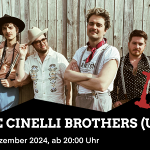 Eintrittspreis für Mitglieder, Schüler:innen und Studierende - The Cinelli Brothers